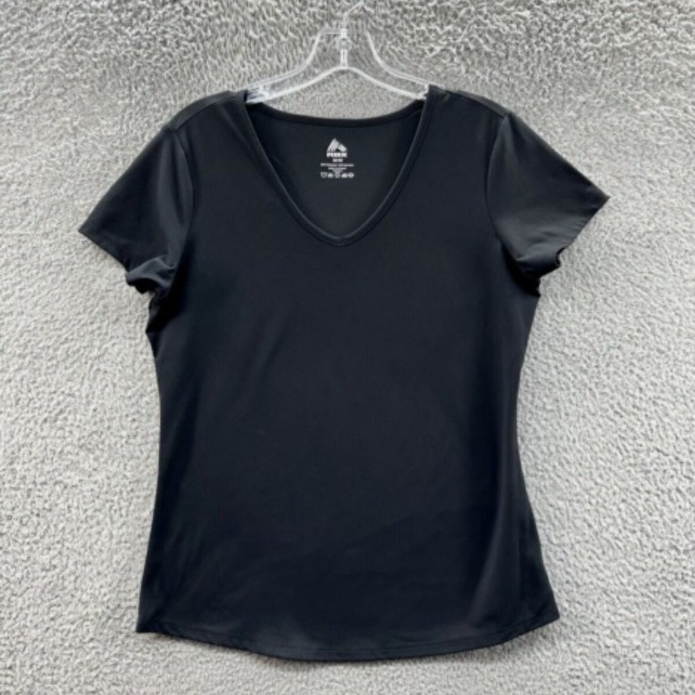 RBX Shirt Women's Medium Black Short Sleeve Athletic Top Ladies M